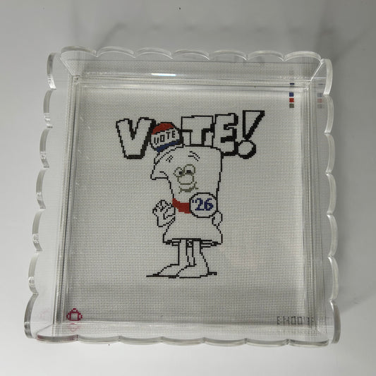 Vote ‘26 Tray Insert/Pillow Needlepoint Canvas