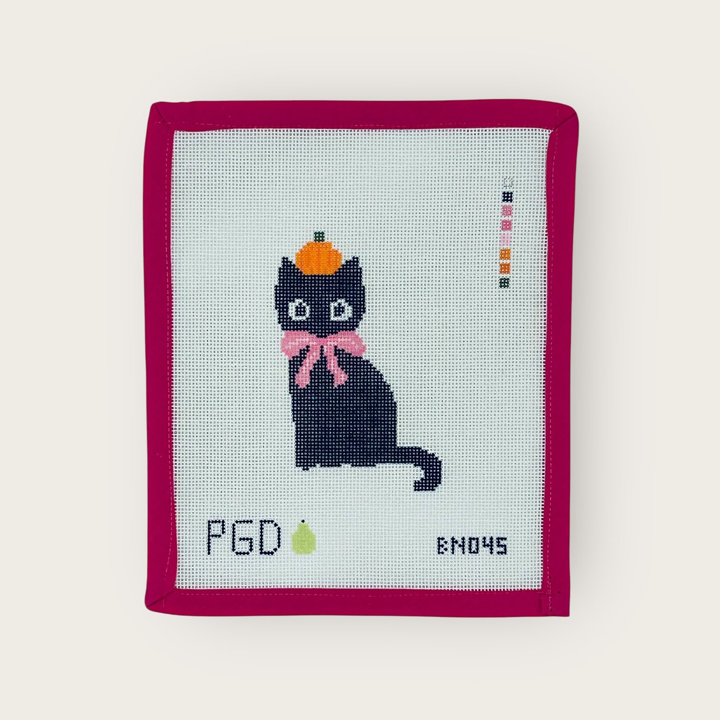 Black Cat Ornament Canvas