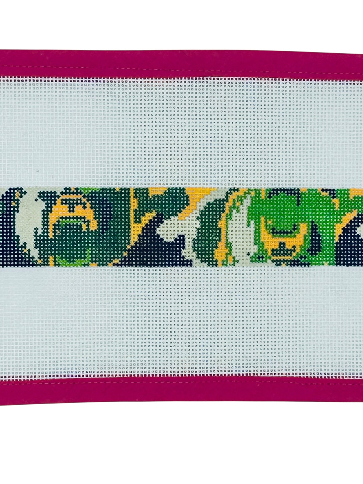 Baylor University Bear Camo Needlepoint Belt Canvas