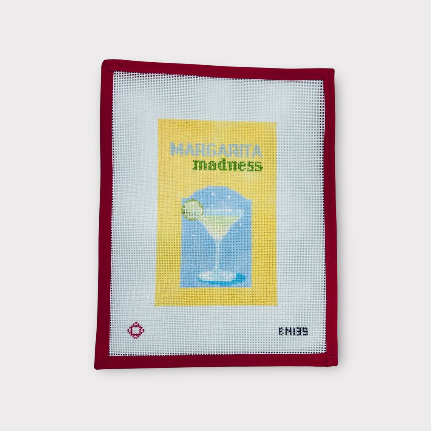 Margarita Madness Needlepoint Clutch Insert Canvas