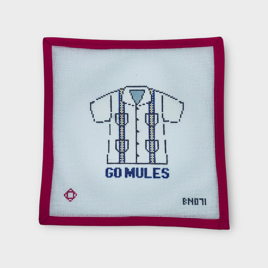 Alamo Heights Guayabera Needlepoint Ornament Canvas