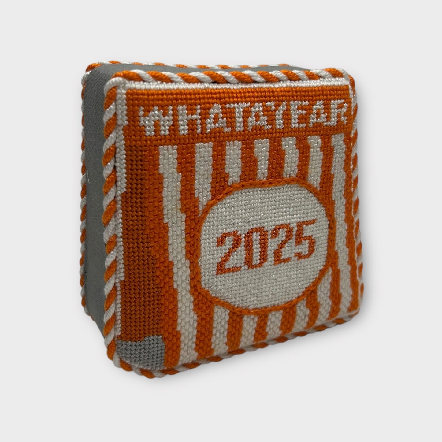 2025 WHATAYEAR Table Tent Needlepoint Ornament Canvas