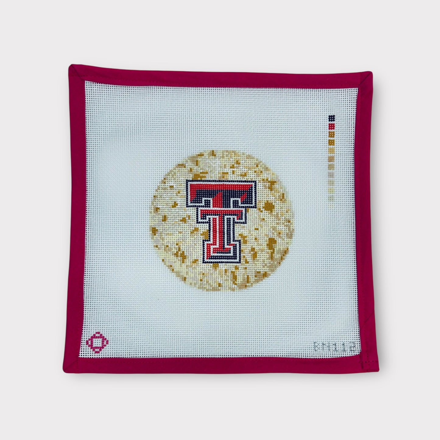 Texas Tech Flying Tortilla Needlepoint Ornament Canvas