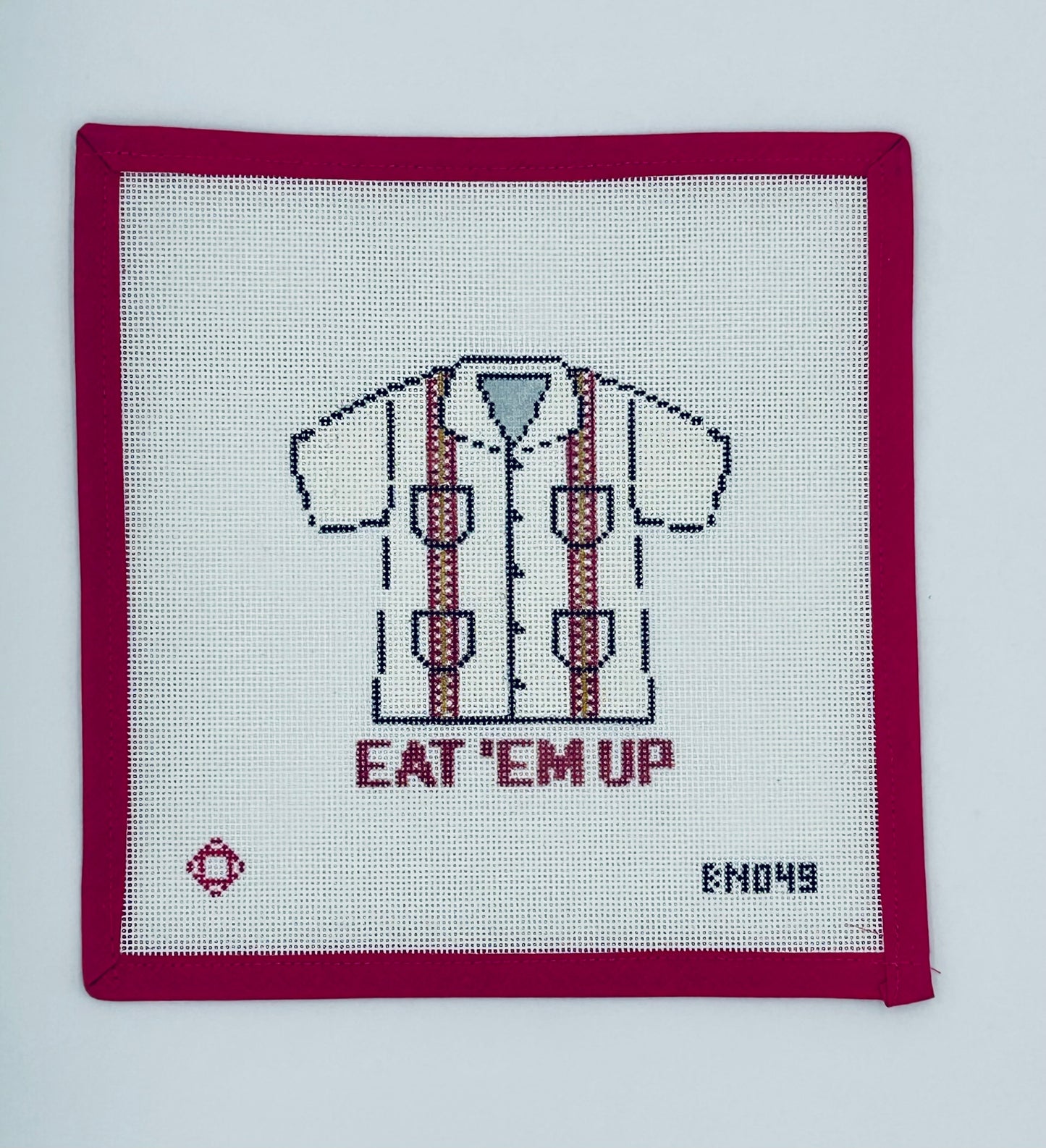 Collegiate Guayabera Needlepoint Ornament Canvas