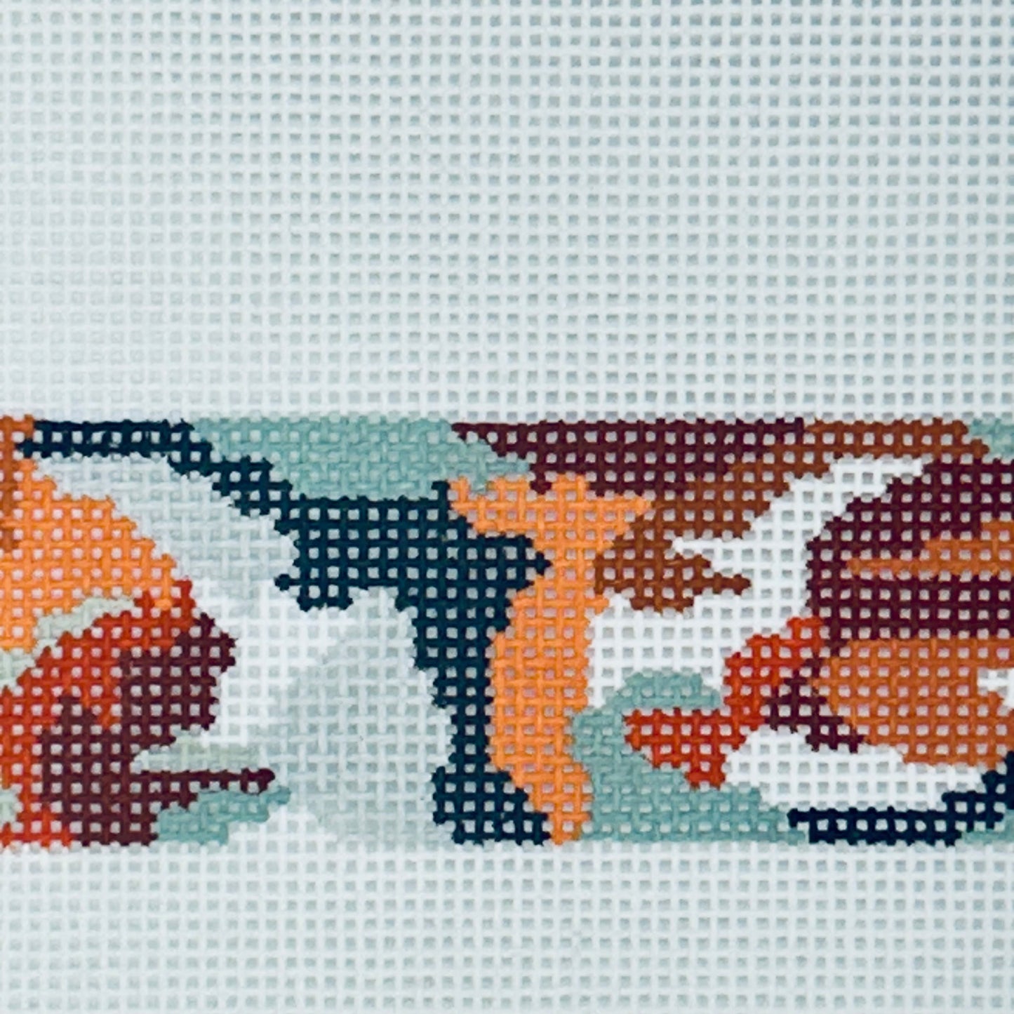 University of Texas Longhorn Camo Needlepoint Belt Canvas