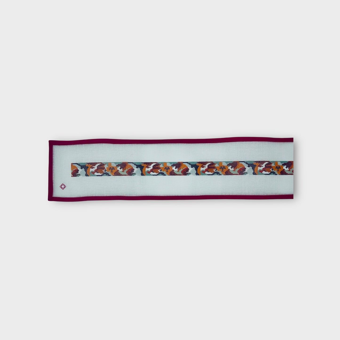 University of Texas Longhorn Camo Needlepoint Belt Canvas