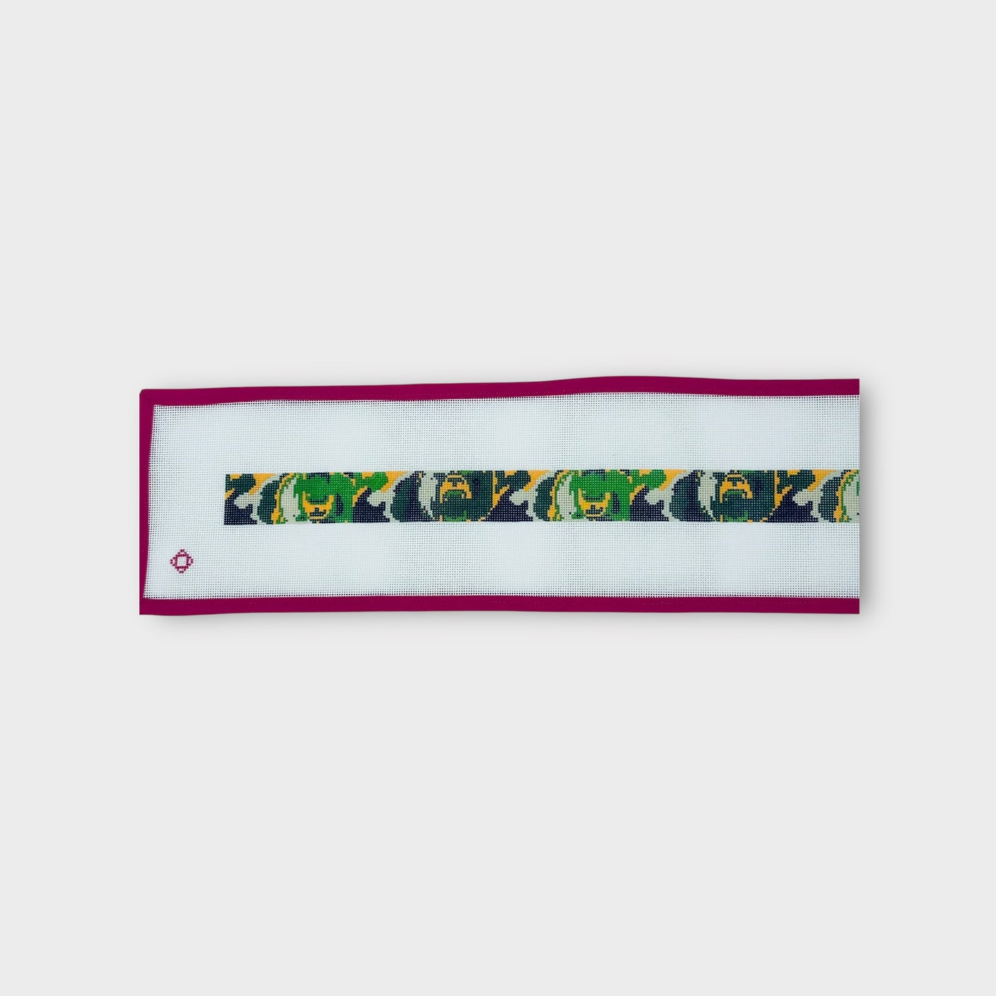 Baylor University Bear Camo Needlepoint Belt Canvas