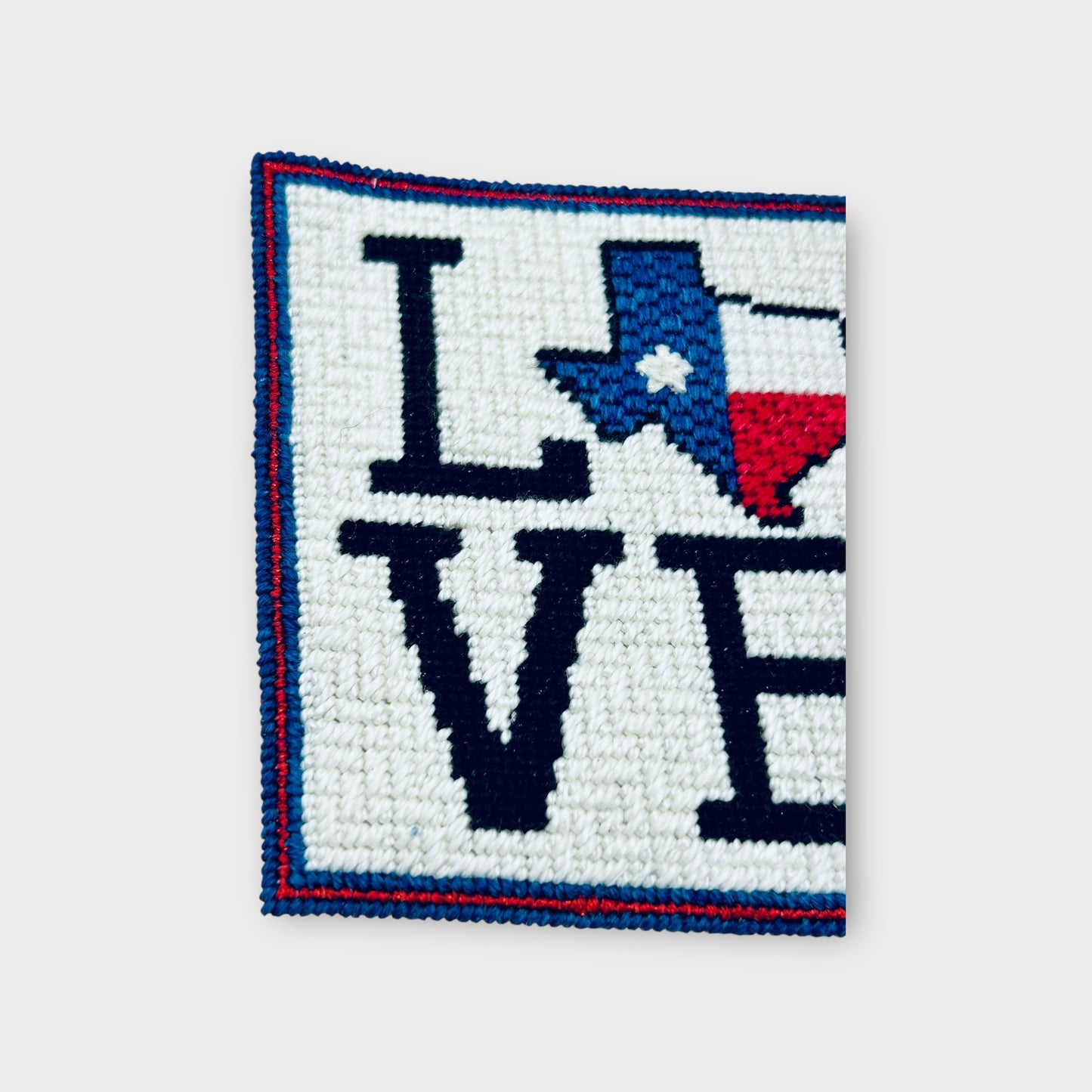 Texas Love Needlepoint Ornament Canvas