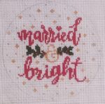 Married & Bright Needlepoint Ornament Canvas