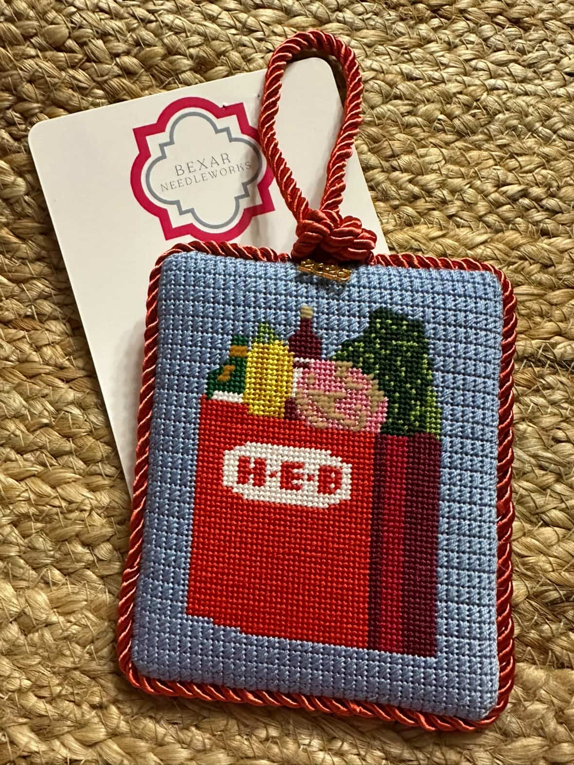 Grocery Bag Needlepoint Canvas
