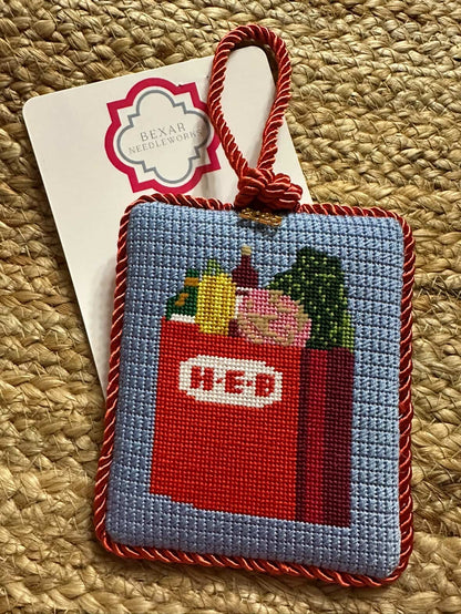Grocery Bag Needlepoint Canvas