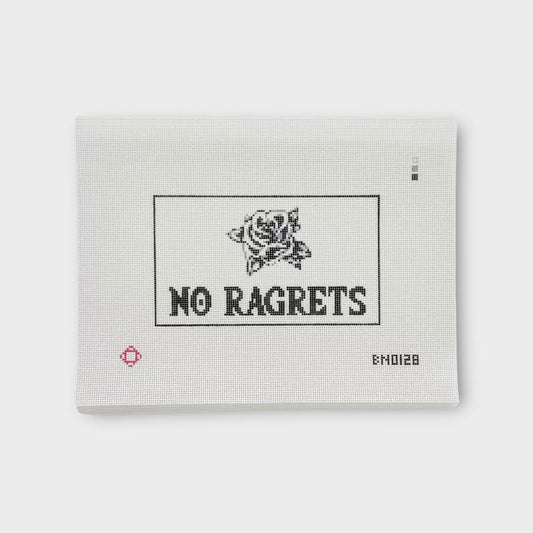 No Ragrets Needlepoint Clutch Insert Canvas