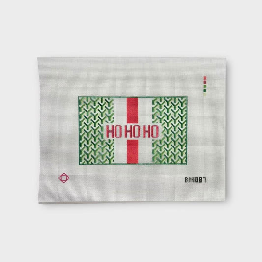 Ho Ho Ho Needlepoint Clutch Insert Canvas