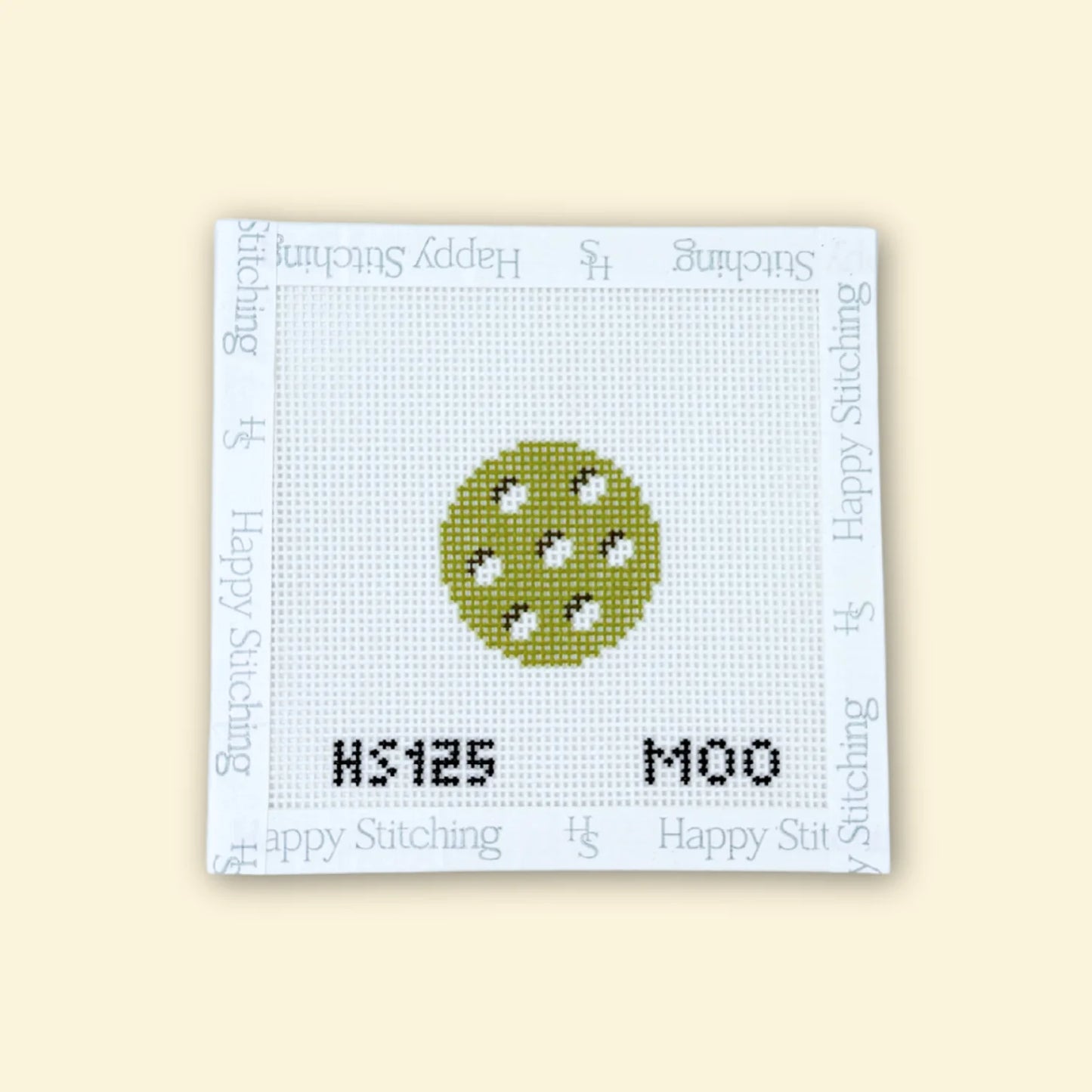 In a Pickle Needlepoint Key Fob SELF FINISHING KIT (by Happy Stitching)