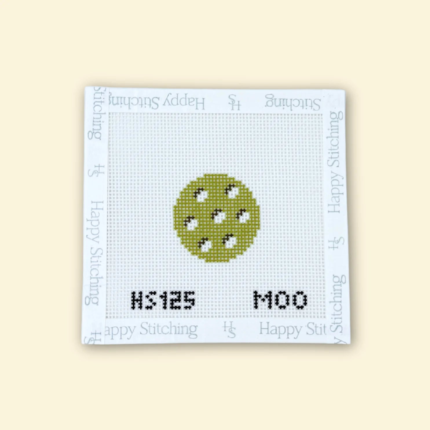 In a Pickle Needlepoint Key Fob SELF FINISHING KIT (by Happy Stitching)