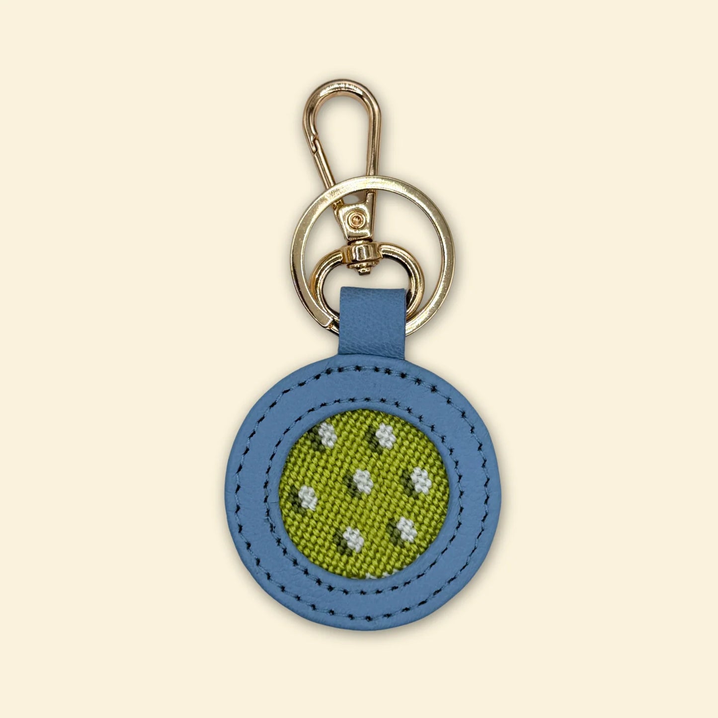 In a Pickle Needlepoint Key Fob SELF FINISHING KIT (by Happy Stitching)