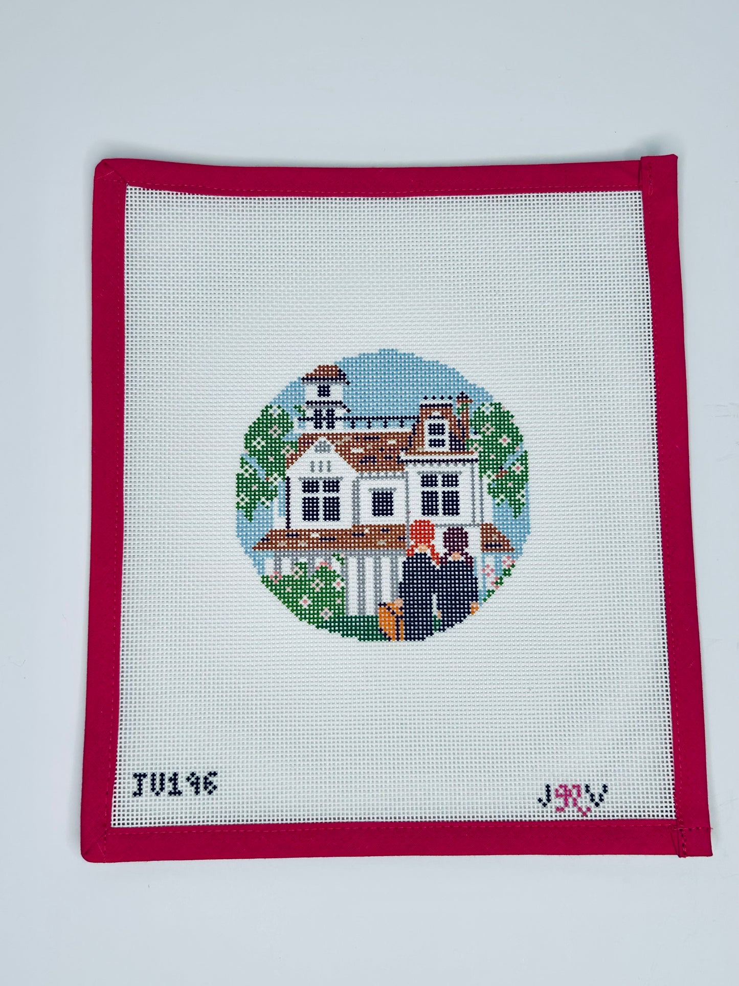 Practical Magic Round Needlepoint Canvas