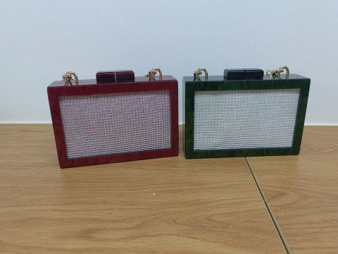 Self finishing Acrylic Clutch (NEW COLORS)