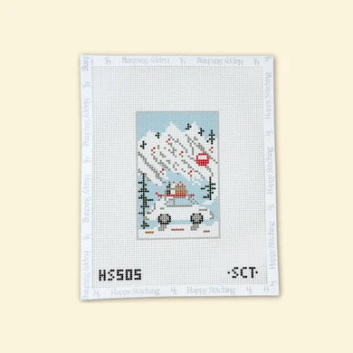 Peak Season Needlepoint Passport Cover SELF FINISHING KIT (by Happy Stitching)