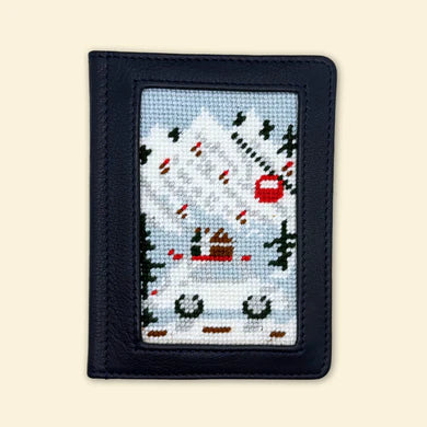 Peak Season Needlepoint Passport Cover SELF FINISHING KIT (by Happy Stitching)