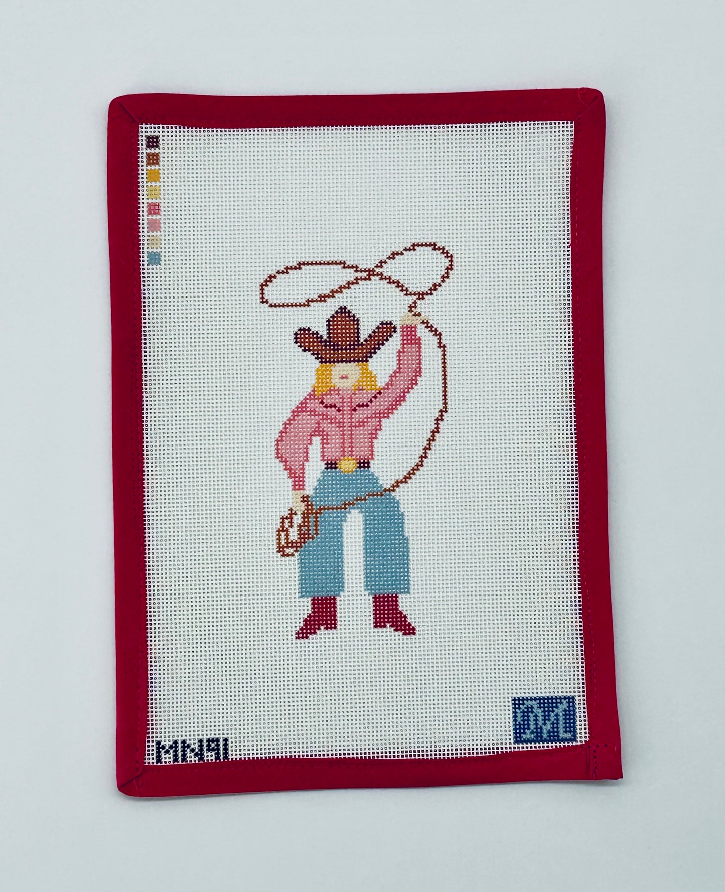 Cowgirl Needlepoint Ornament Canvas