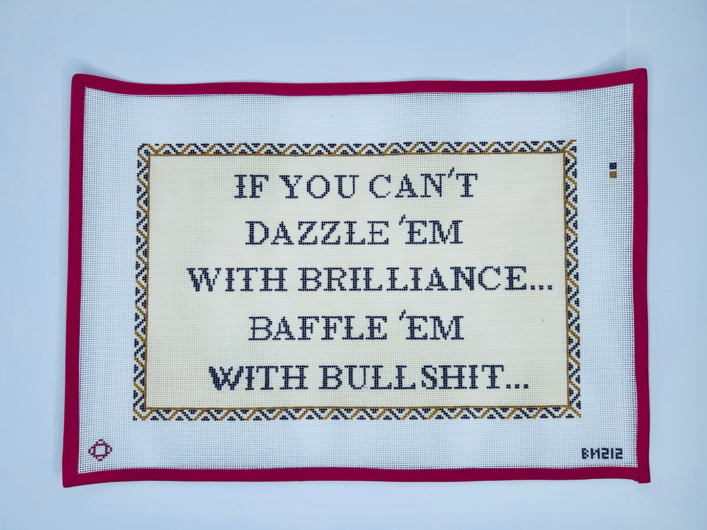 Dazzle ‘Em Needlepoint Pillow Canvas