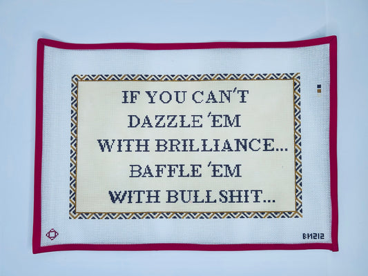 Dazzle ‘Em Needlepoint Pillow Canvas
