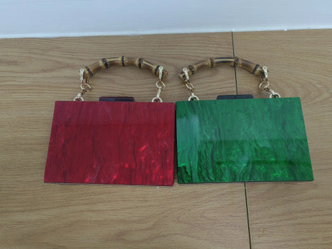 Self finishing Acrylic Clutch (NEW COLORS)