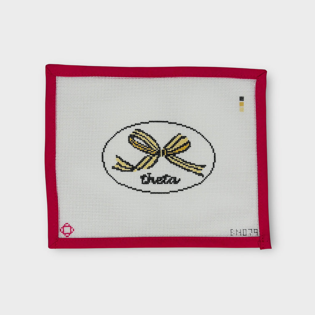 Theta Needlepoint Ornament Canvas
