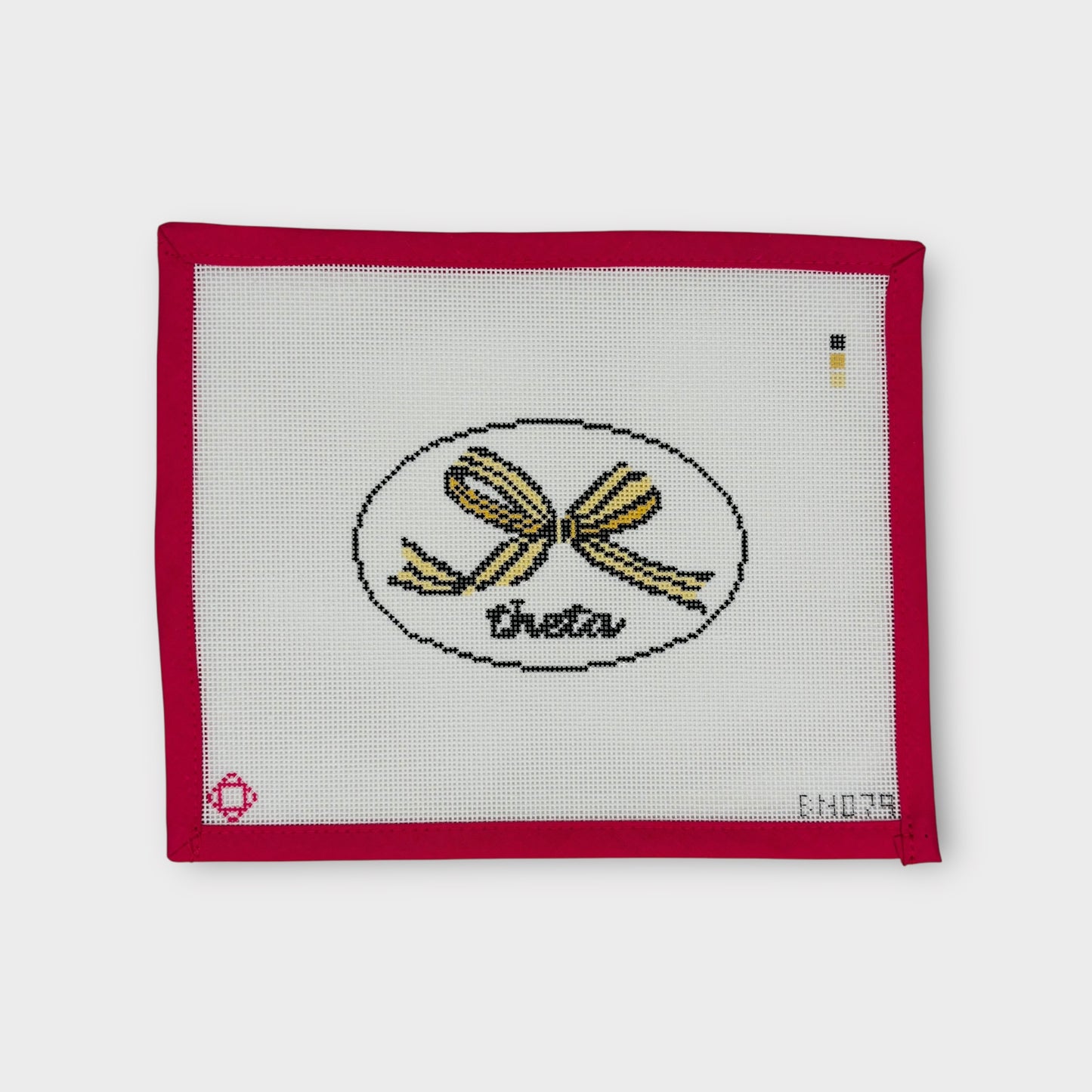 Theta Needlepoint Ornament Canvas