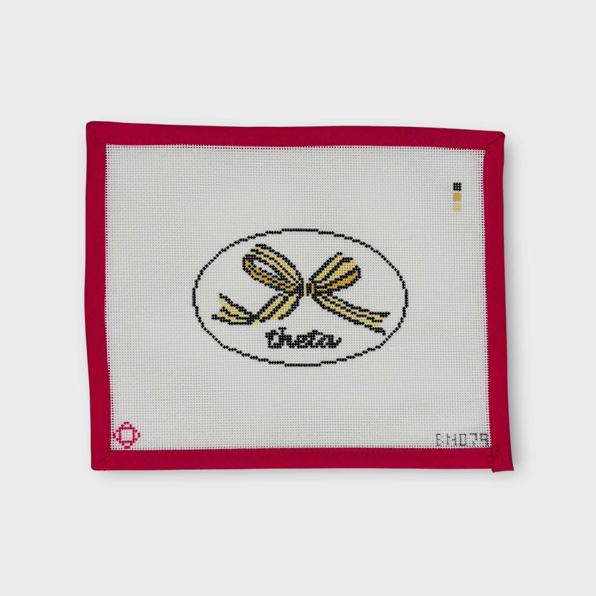 Theta Needlepoint Ornament Canvas