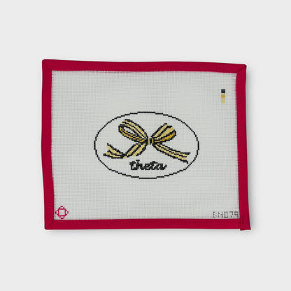 Theta Needlepoint Ornament Canvas
