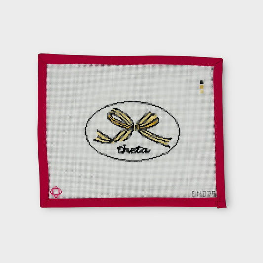Theta Needlepoint Ornament Canvas