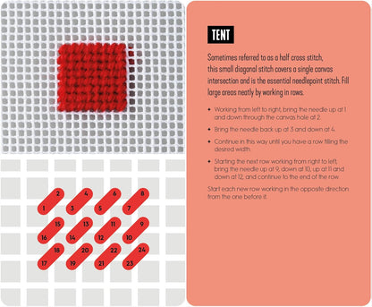 Needlepoint: A Modern Sitch Directory in 50 Cards (Emma Homent)