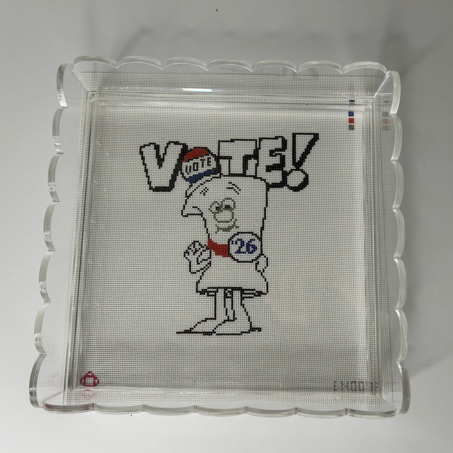 Vote ‘26 Tray Insert/Pillow Needlepoint Canvas