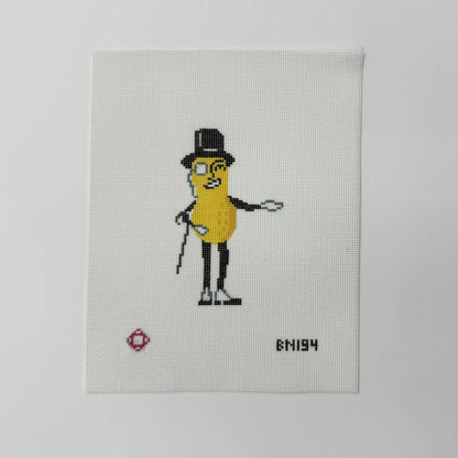 Mr. Peanut Needlepoint Ornament Canvas
