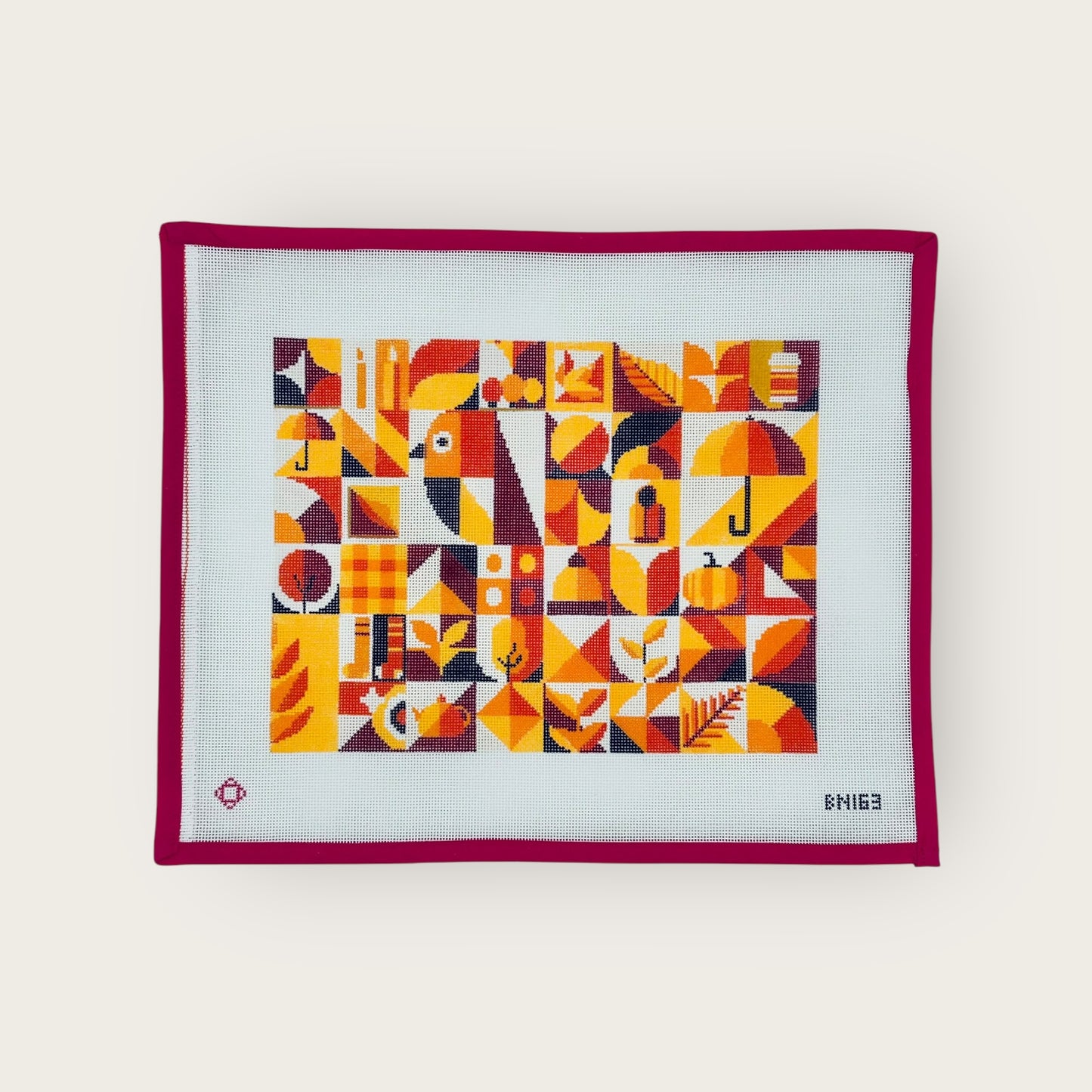 Fall Mod Needlepoint Canvas