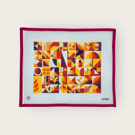 Fall Mod Needlepoint Canvas