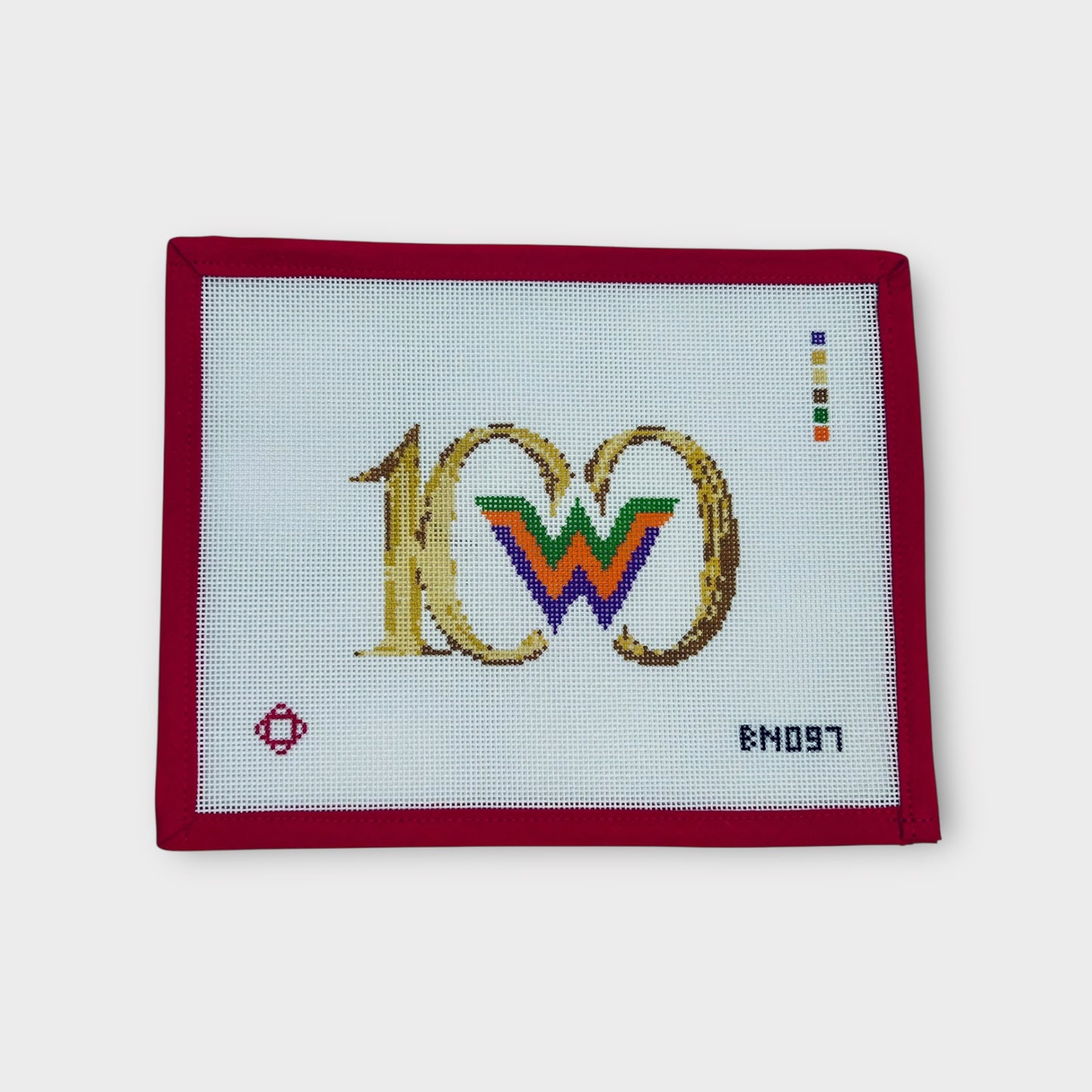 Camp Waldemar 100 Year Anniversary Needlepoint Ornament Canvas