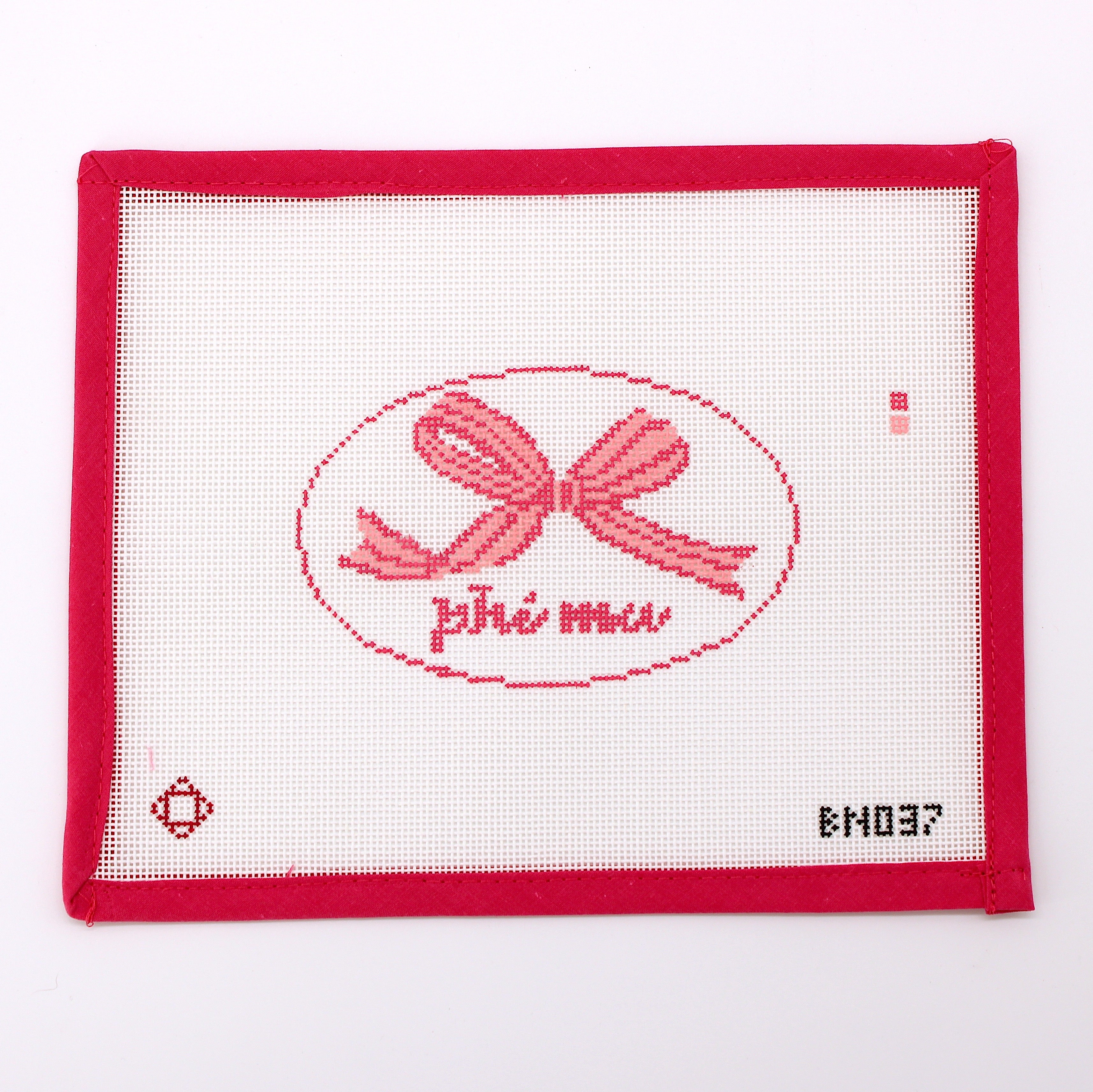 Phi Mu Needlepoint Ornament Canvas