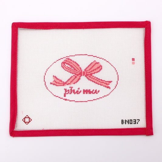 Phi Mu Needlepoint Ornament Canvas