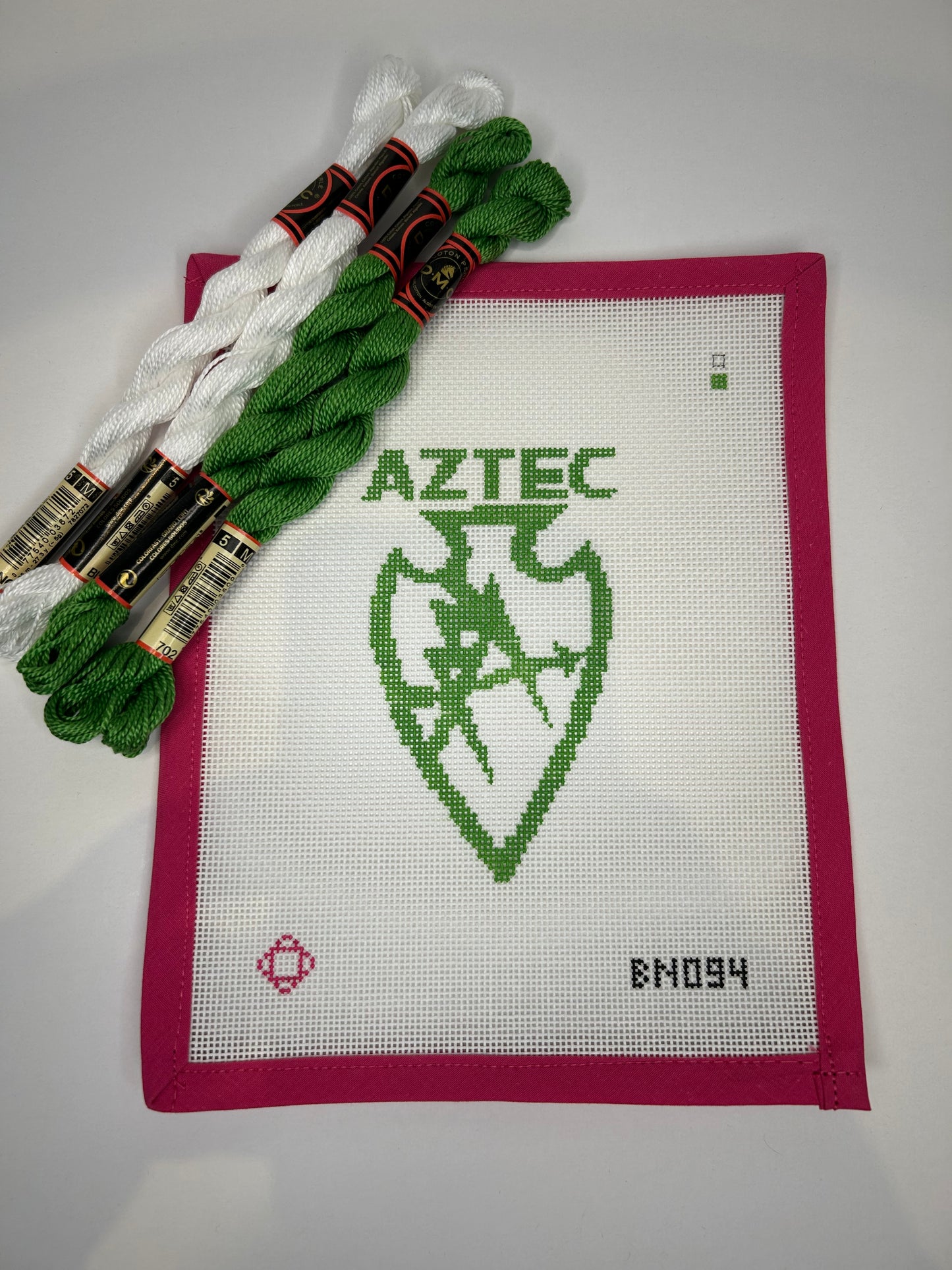 Camp Waldemar Aztec Needlepoint Ornament