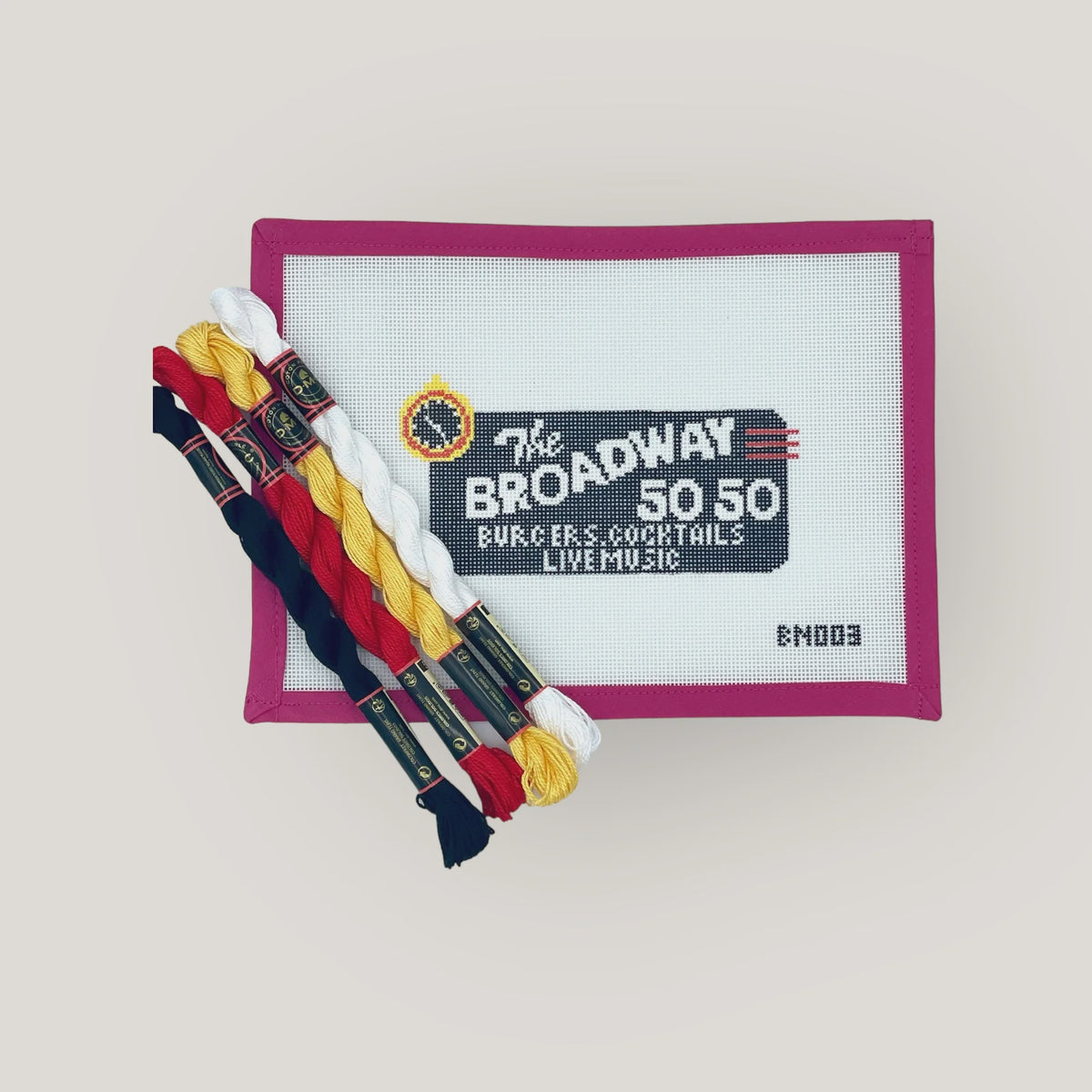 Broadway 50/50s Needlepoint Ornament Canvas