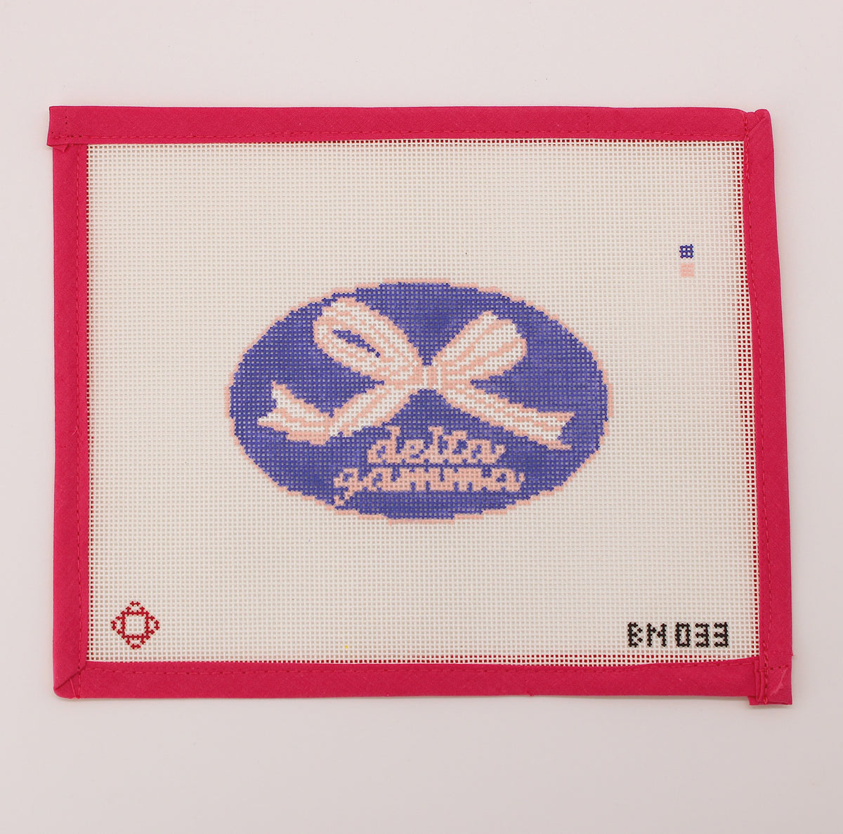 Delta Gamma Needlepoint Ornament Canvas