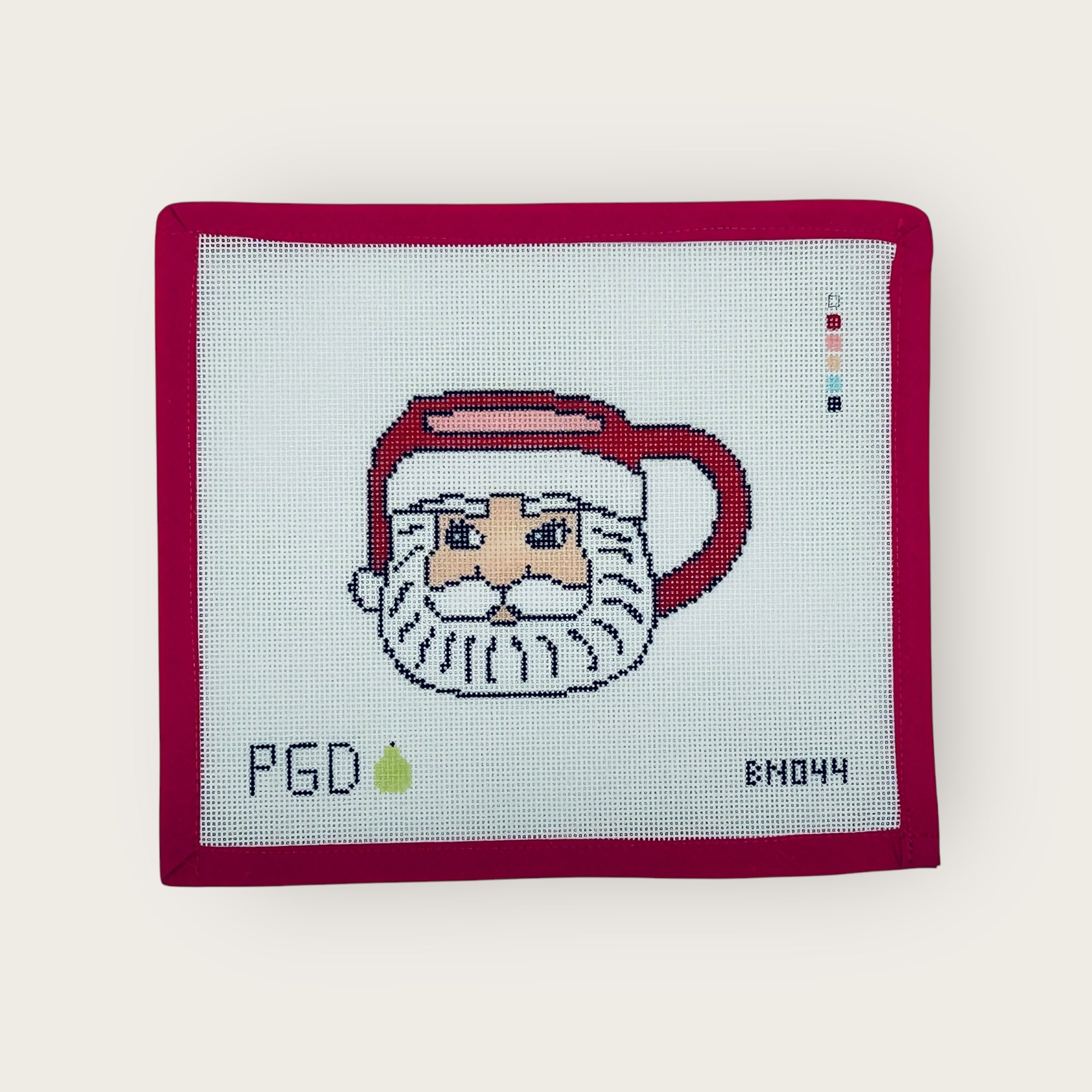 Santa Mug Ornament Canvas