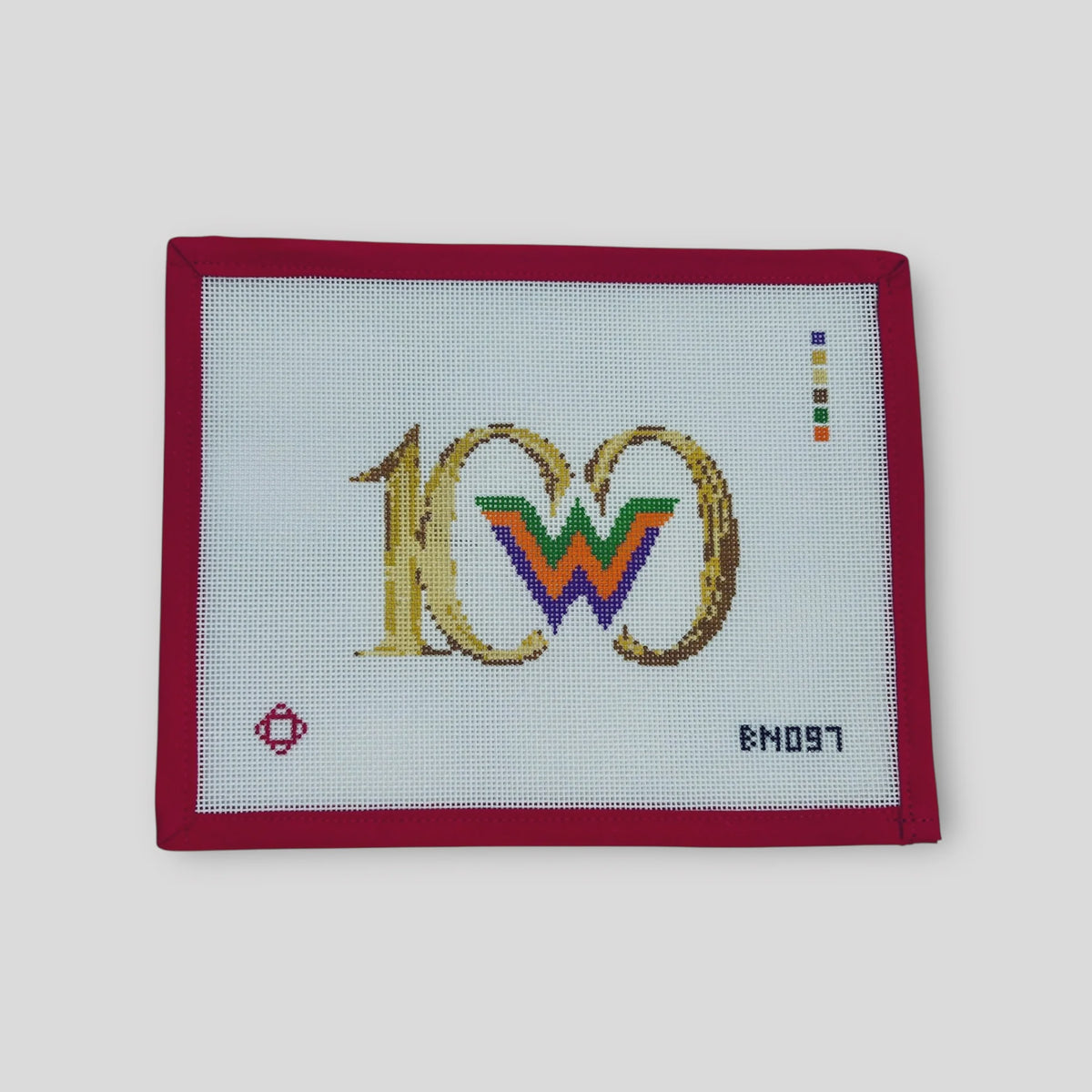 Camp Waldemar 100 Year Anniversary Needlepoint Ornament Canvas
