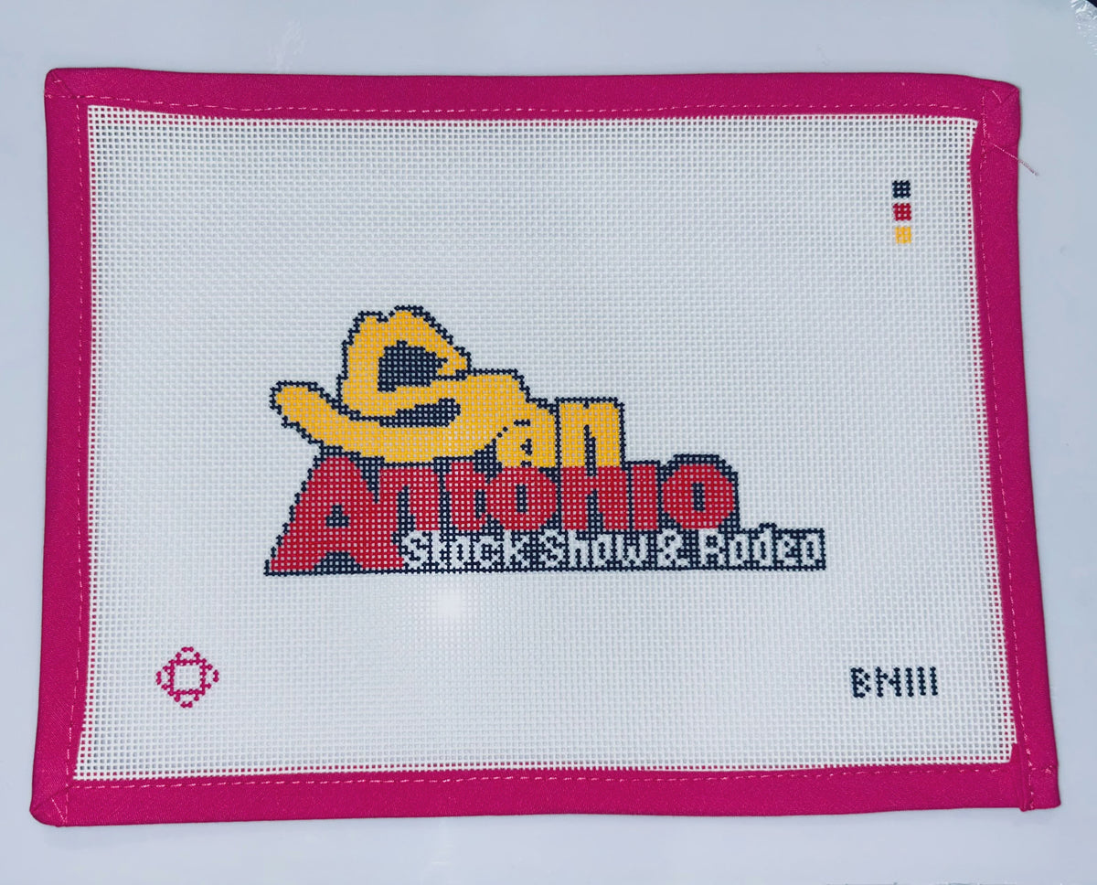 San Antonio Stock Show and Rodeo Needlepoint Canvas