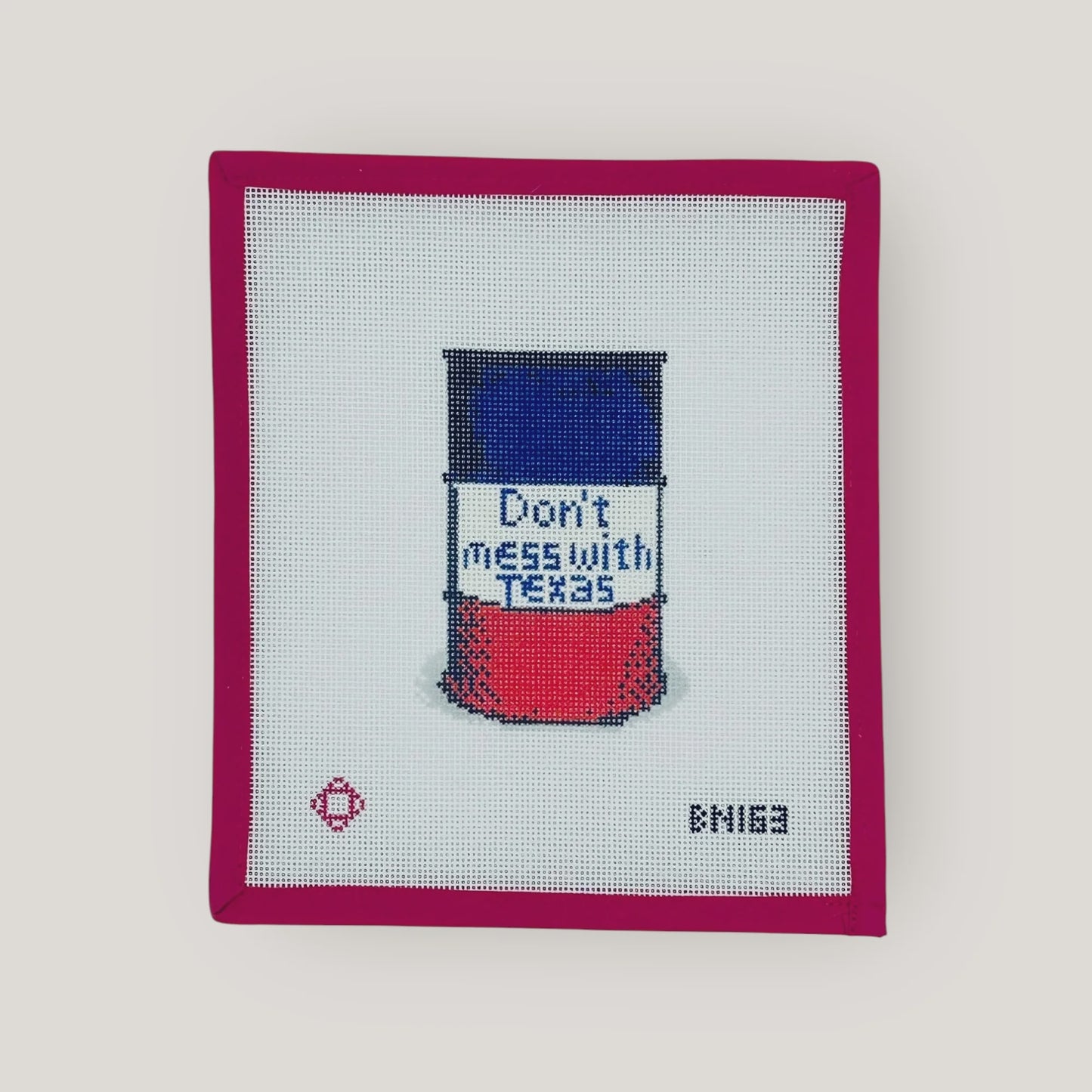 "Don’t Mess With Texas" Needlepoint Ornament Canvas (Private)