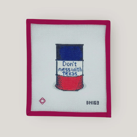 "Don’t Mess With Texas" Needlepoint Ornament Canvas (Private)