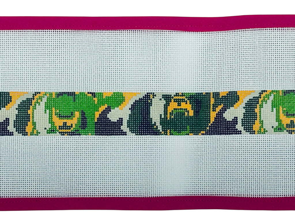 Baylor University Bear Camo Needlepoint Belt Canvas